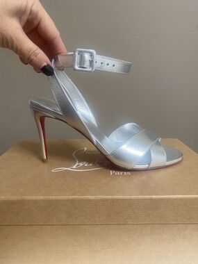 Christian Louboutin Silver Heels